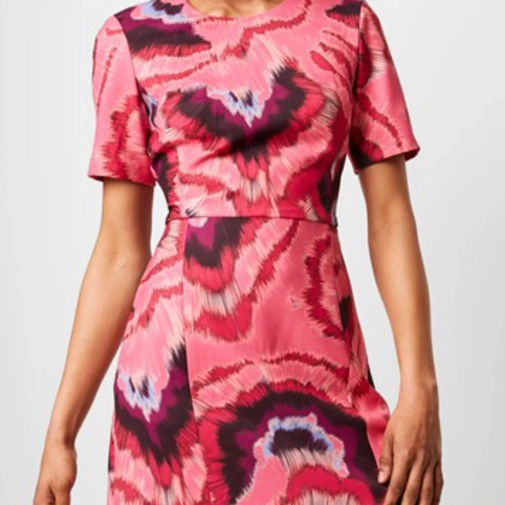 French Connection Raspberry Multi Printed Dress - Picture 2 of 5